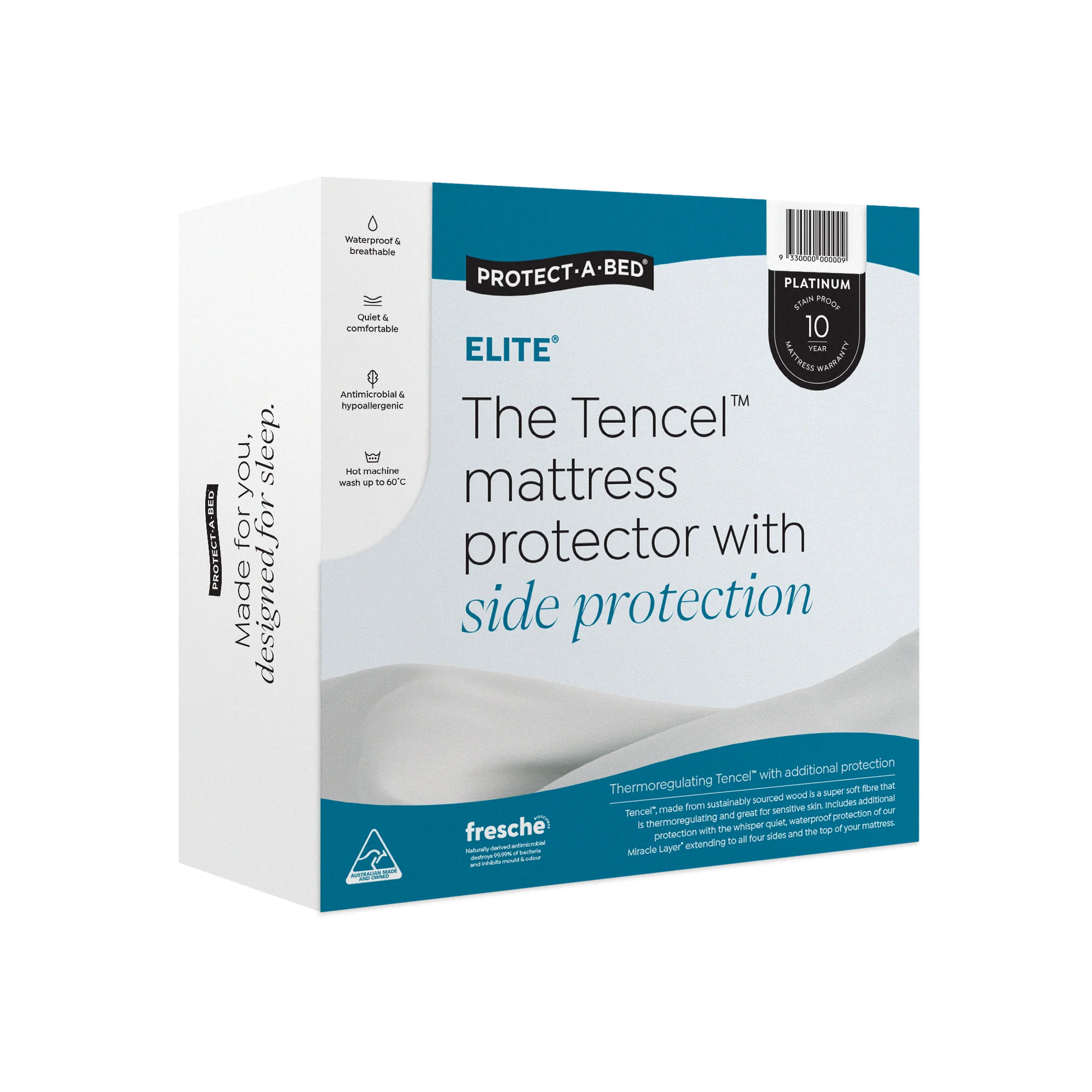 Protect-A-Bed Elite Tencel with side protection