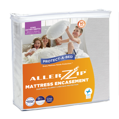 Allerzip Anti Allergy Mattress Protector - King Single Size