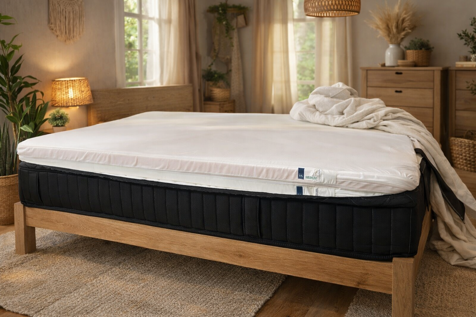 Ergolife Select 5 Zone, Changeable comfort levels; washable Bamboo with Copper Top cover