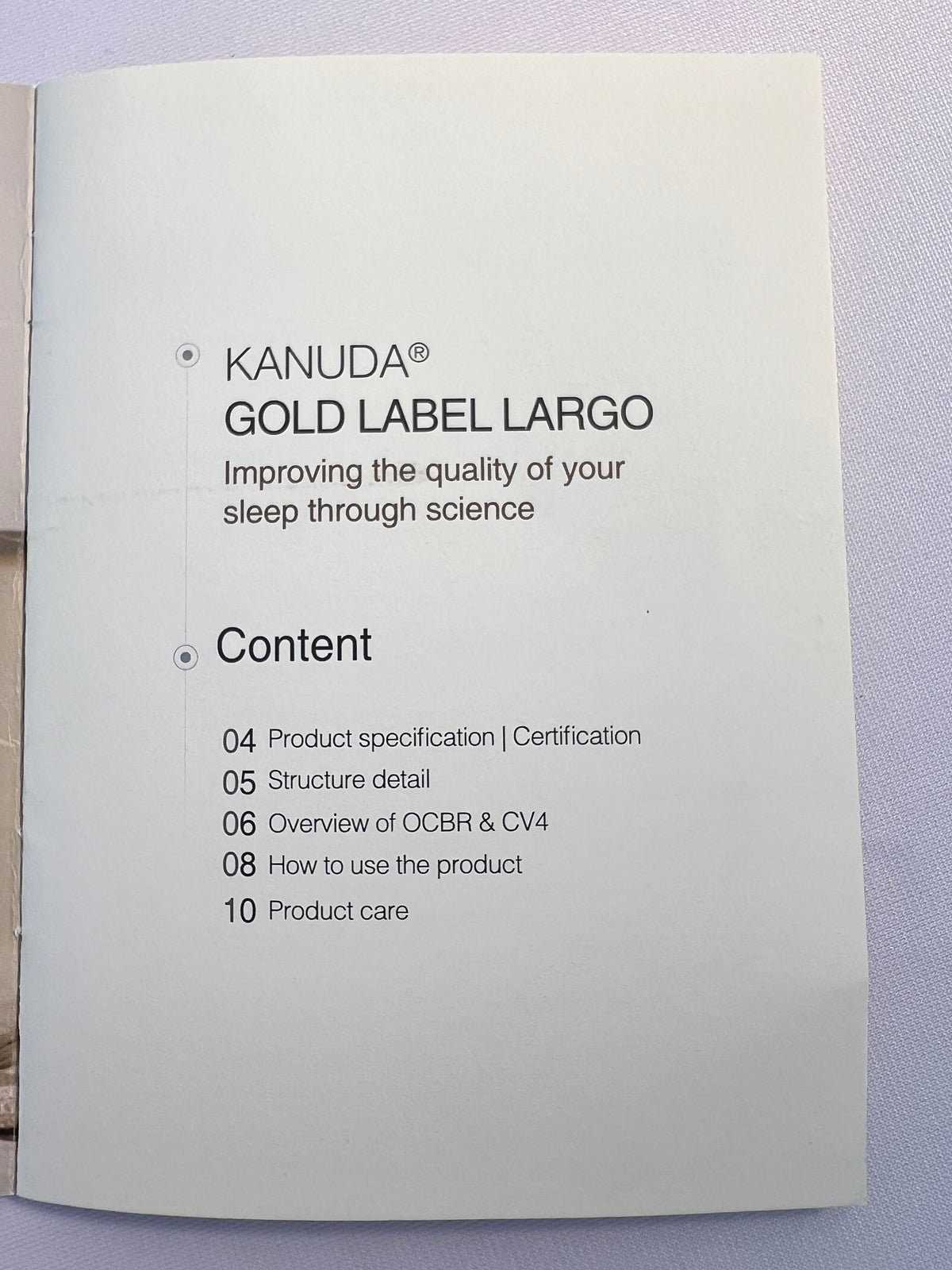 KANUDA® GOLD LABEL LARGO PILLOW