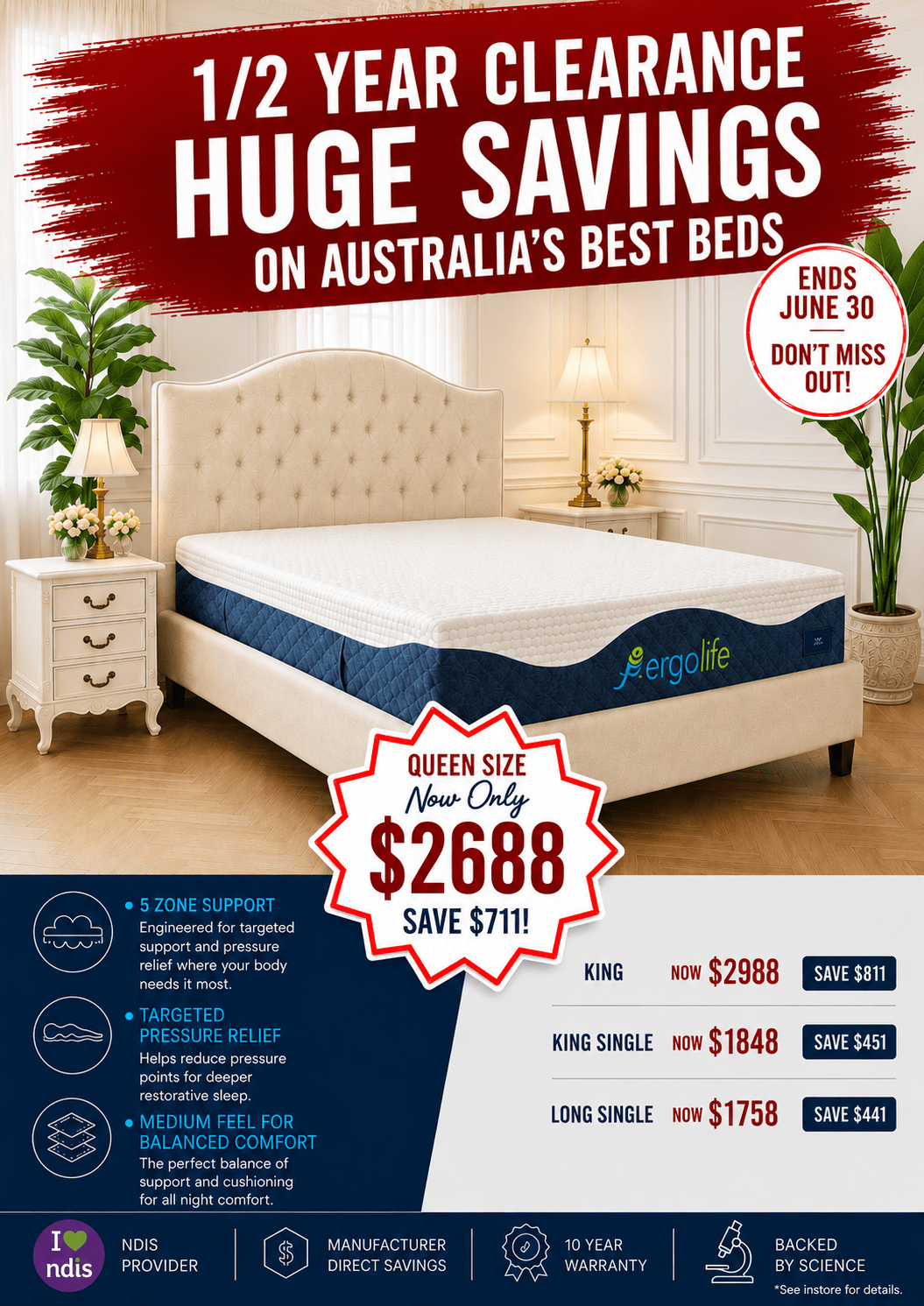 Ergolife Tranquil - Beds for Backs