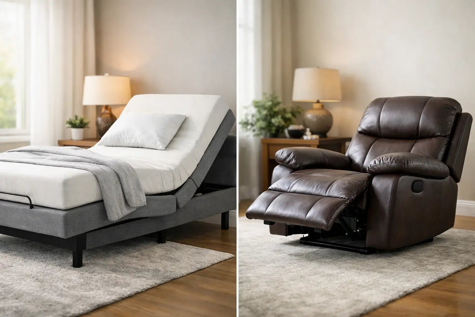 Adjustable Bed vs Recliner Chair - Beds for Backs