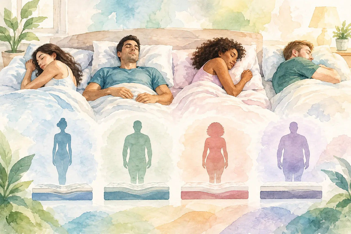 How to Fit a Mattress to Your Body Type - Beds for Backs