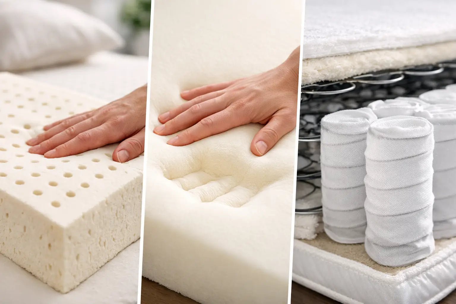 Latex vs Memory Foam vs Spring: Which Fits You? - Beds for Backs