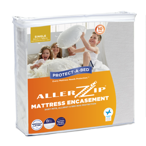 Allerzip Anti Allergy Mattress Protector -  Double Size