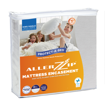 Allerzip Anti Allergy Mattress Protector -  Double Size