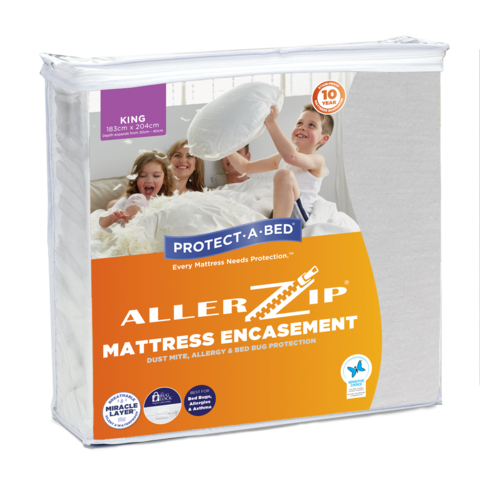 Allerzip Anti Allergy Mattress Protector -  King Size