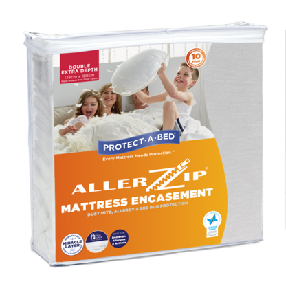 Allerzip Anti Allergy Mattress Protector -  Double Size