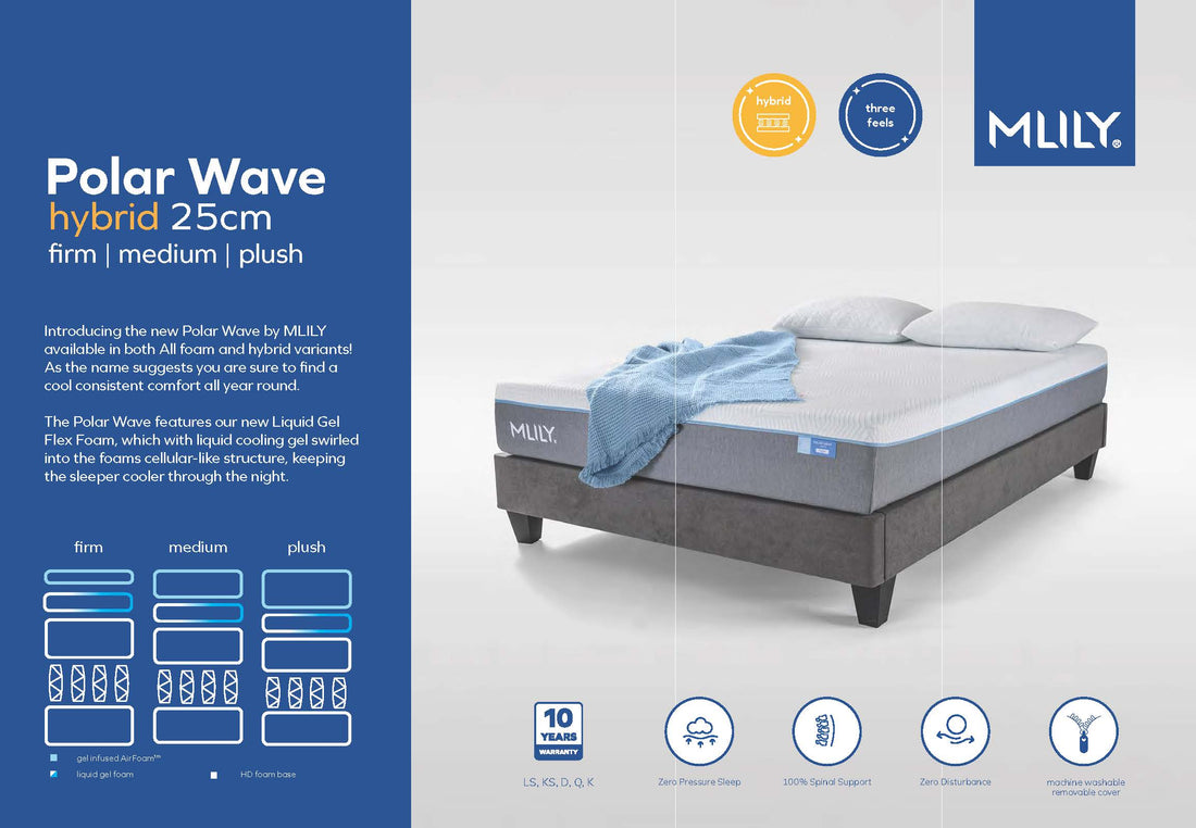 Mlily POLAR WAVE 25cm HYBRID Mattresses