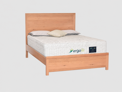 Fuji King Bed - Natural Timber