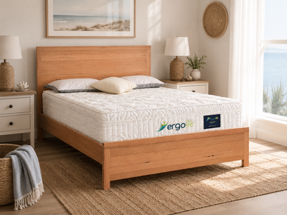Fuji King Bed - Natural Timber