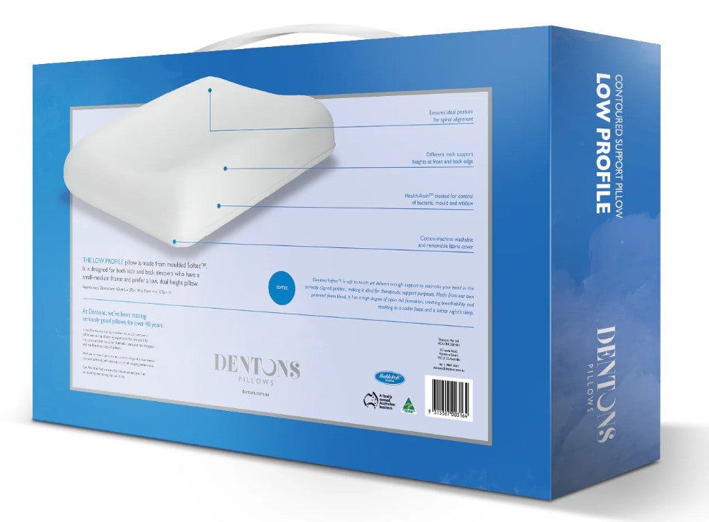 Dentons Low Profile Pillow - Beds for Backs