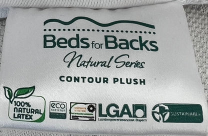 ErgoLife Futura Contoured 100% Natural Latex - Beds for Backs