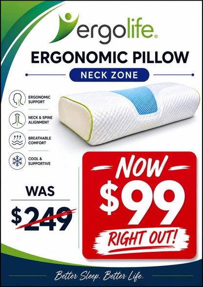 ErgoLife Neck Zone Pillows - Beds for Backs