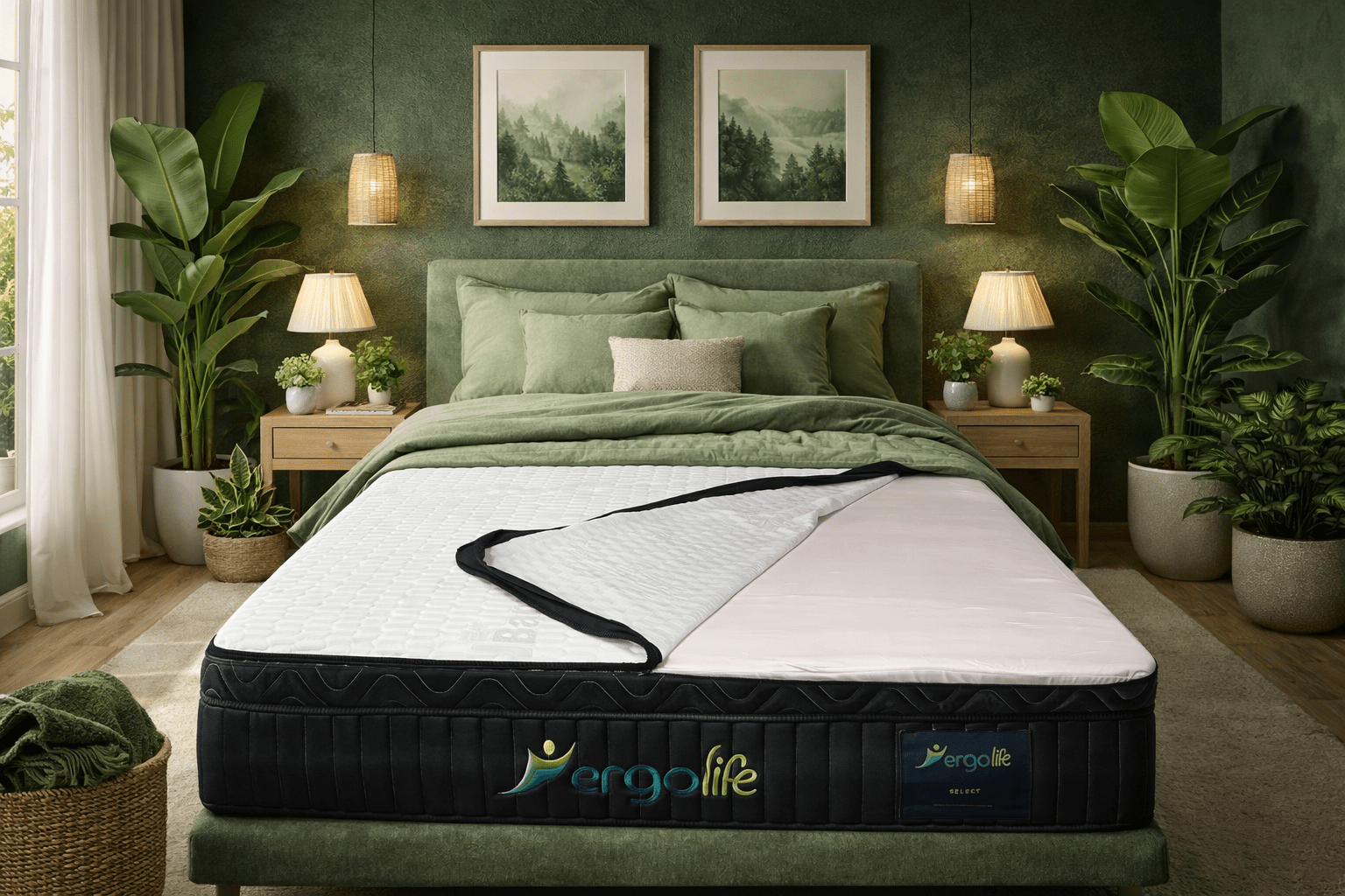 Ergolife Select 5 Zone, Changeable comfort levels; washable Bamboo with Copper Top cover - Beds for Backs