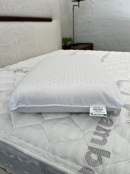 ErgoLife Standard 100% Natural Latex Pillow 12.5cm - Beds for Backs