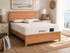 Fuji King Bed - Natural Timber - Beds for Backs