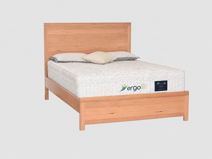 Fuji King Bed - Natural Timber - Beds for Backs