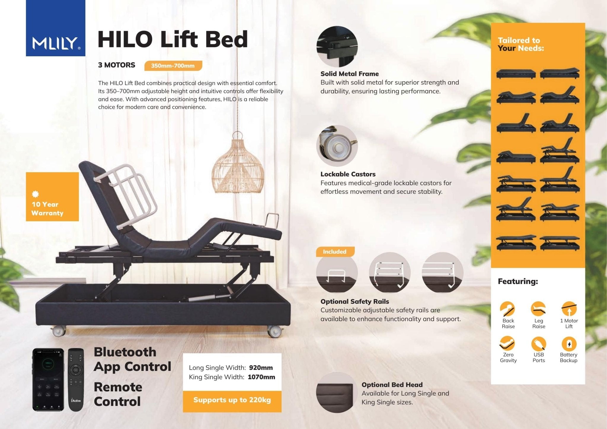 Hi-Lo Electric Bundle - Beds for Backs