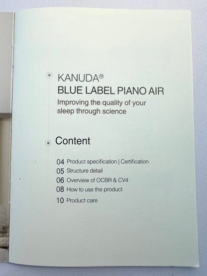 KANUDA® BLUE LABEL PIANO AIR PILLOW - Beds for Backs