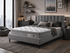 Lisa Queen Bed - Grey Fabric - Beds for Backs