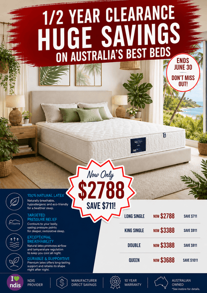 Organic Latex - The Aero Mattress ‘Athletes Choice’ - Beds for Backs