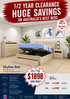 Skyline Bed Frame, Gas Lift & End Drawer - Sand - Beds for Backs
