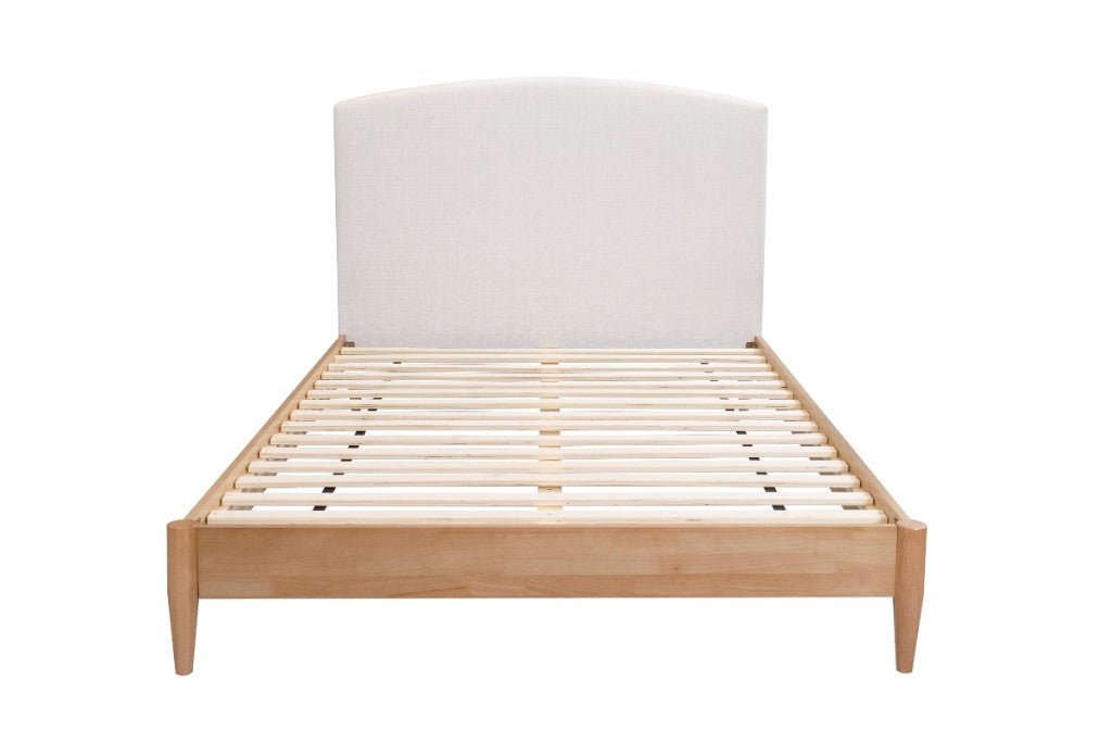TILDA QUEEN BED W/UPH BH&amp;USB CHARGER-SANDSTONE - Beds for Backs