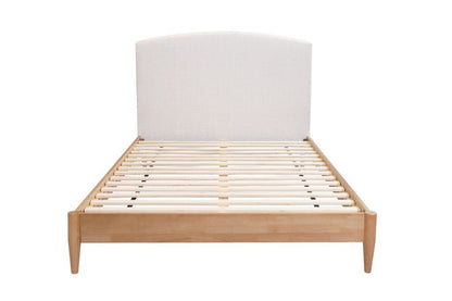 TILDA QUEEN BED W/UPH BH&amp;USB CHARGER-SANDSTONE - Beds for Backs