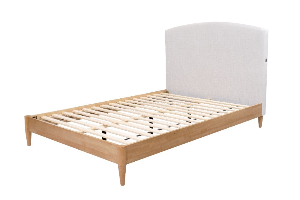 TILDA QUEEN BED W/UPH BH&amp;USB CHARGER-SANDSTONE