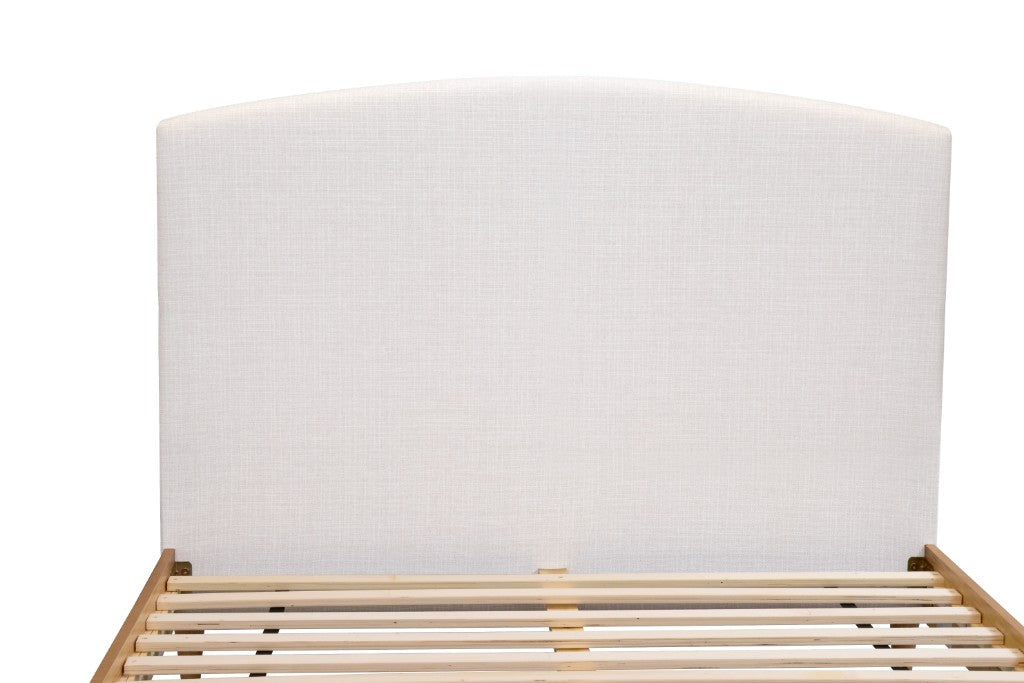 TILDA QUEEN BED W/UPH BH&amp;USB CHARGER-SANDSTONE